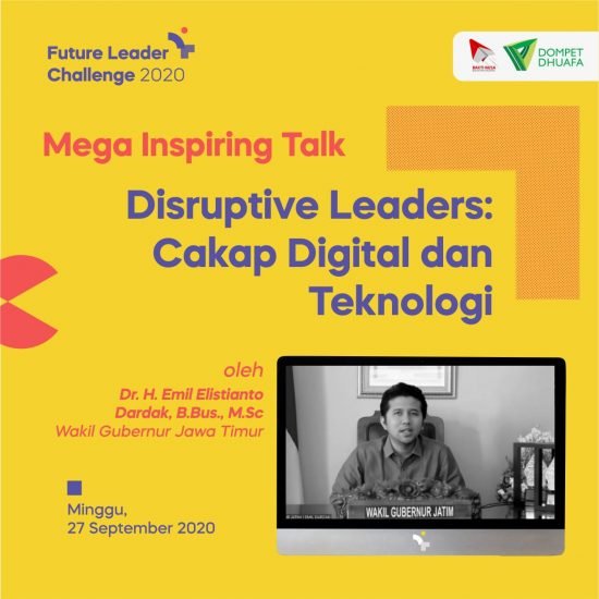 Emil Dardak dalam Future Leader Challenge 2020: Pemuda Harus Out of The Box!