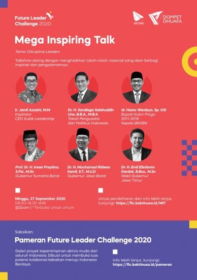 Kuy Ramekeun MEGA INSPIRING TALK Future Leader Challenge 2020 Slur!