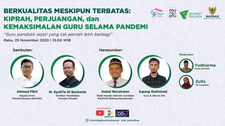 Dompet Dhuafa dan BAZNAS Apresiasi Para Pendidik di Hari Guru Nasional