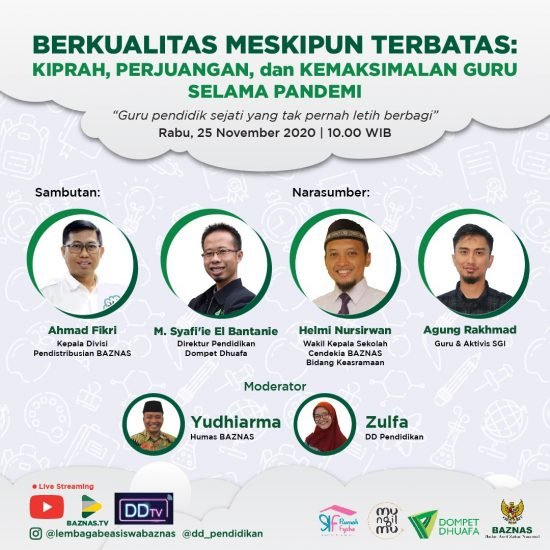 BERKUALITAS MESKIPUN TERBATAS KIPRAH, PERJUANGAN dan KEMAKSIMALAN GURU SELAMA PANDEMI