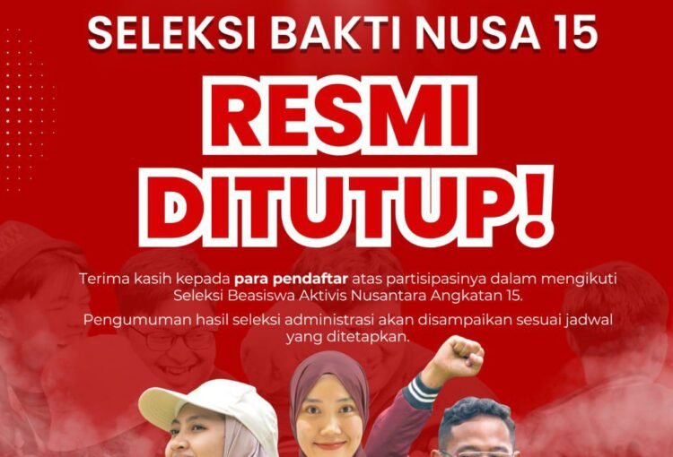 Penutupan Seleksi BA
